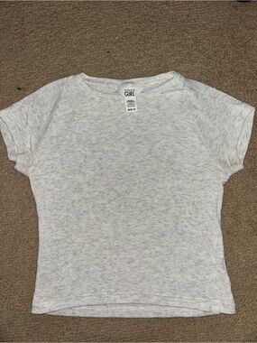 Athleta Girl Heather Gray Tee Top